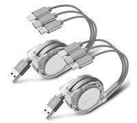 Compagno di ricarica versatile, adattatore multi-caricabatterie per connettori Lightning, Type C, dispositivi Micro USB, funzione di ricarica rapida,