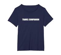 Compagno di Viaggio Maglietta, Donna Plus-Size, Navy, 5X
