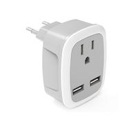 Compagno di viaggio poetico, design compatto e portatile per le tue avventure globali, ampia gamma di voltaggio, ricarica USB intelligente, porta di
