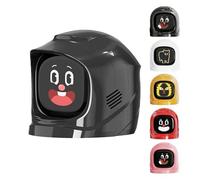 Compagno Emotivo per Cruscotto Auto, Robot Divertente di Espressione Emotiva dell'Auto, Compagno Elettronico AI Intelligente per Cruscotto, Ornamento per Interni Auto black