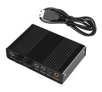 Compagno multimediale, la scheda audio esterna USB 2.0 offre un ricco suono surround 5.1, ottimizzato per giochi e intrattenimento, design compatto