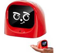 Compagno robot interattivo da scrivania AI, oltre 20 espressioni, base magnetica, altoparlante wireless for desktop da cruscotto dell'auto(Red)