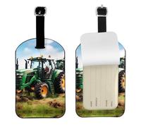 Company Etichetta per valigie con stampa trattore agricolo elegante etichetta per bagagli 4,3 x 2,76 pollici protezione della privacy