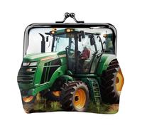 Company Farm Tractor Print Exquisite Kiss Lock Wallet Compact Versatile Portamonete da donna Piccolo sacchetto con cerniera