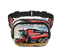 Company Farm Tractor Print Marsupio per donne e uomini Marsupio con cinghia regolabile per viaggi, escursionismo, ciclismo