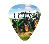 Company Farm Tractor Print - Plettri per chitarra e ukulele, 12 pezzi, regalo unico per chitarra