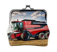 Company Farm Tractor Print Squisito Versatile Bacio Lock Coin Purse Carino Piccolo Portafoglio con Cerniera per Monete Carte
