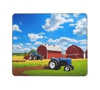 (Company Farm Tractor) Tappetini per Il Mouse Portatile Tappetino per Mouse Bordo Cucito Mousemat per Casa Laptop Pc 25X30Cm