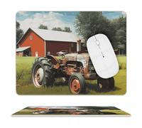 Company Farm Tractor Tappetini per Il Mouse Soffice Tappetino per Mouse Base in Gomma Mousemat per Gioco Ufficio Laptop 25X30Cm