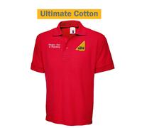 Company Name/Text Polo in Cotone Personalizzato Ricamato Gas Safe