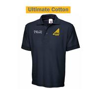 Company Name/Text Polo in Cotone Personalizzato Ricamato Gas Safe