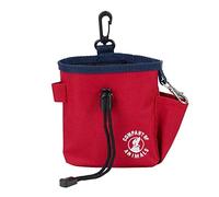 Company of Animals Borsa da addestramento per cani - Ampio compartimento per ricompense, chiusura con cordino, ganci per cintura, vita o tasche. Adatto per passeggiate e addestramento (Rosso)