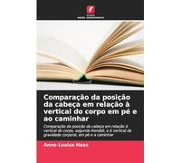 Comparação da posição da cabeça em relação à vertical do corpo em pé e ao caminhar: Comparação da posição da cabeça em relação à vertical do corpo, ... da gravidade corporal, em pé e a caminhar