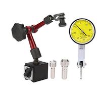 Comparatore a Leva 0-10mm con Base Magnetica, Supporto Flessibile Snodabile, Indicatore a Quadrante Impermeabile di Precisione, Strumento per Misurazione Superficie Industriale