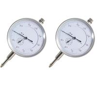 Comparatore Centesimale Professionale, Risoluzione 0.01 mm per Base Magnetica, 0-10 mm (Confezione da 2)