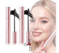 Comparisonk Mascara,2025 Curling Black & Brown For Lash Makeup Submarine Tubing Waterproof Natural Defining Curling Material Mascara,Long Lasting Smudge-Proof Non Clumping (2*Black)
