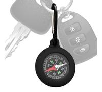 Compass For Hiking - Compact Waterproof Portable Survival Navigation Compass With Silicone Carabiner Lightweight Shock Resistant Outdoor Camping Hiking