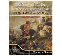 Compass Games Nine Years: War of The Grand Alliance, Deluxe Edition Board Game,