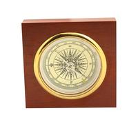Compass poema di ottone anticato con custodia in pelle, alluminio vintage della bussola in ottone per il regalo di arredamento per la casa