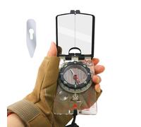 Compass - Righello Per Lettura Compass | Da Trekking Per, Compass Per Zaino In Spalla - Strumento Di Navigazione Mirror | Attrezzatura Di Orientamento Impermeabile, Per Campeggio Precisa Per S