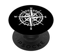 Compass Rose Rosa dei venti marinaio scout PopSockets PopGrip: Impugnatura per Telefoni Cellulari e Tablet Intercambiabile