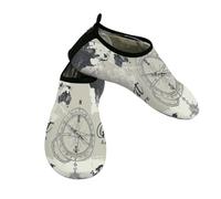Compass - Scarpe da acqua con mappa del mondo, unisex, ad asciugatura rapida, leggere, per spiaggia, Multi, 38.5/39.5 EU