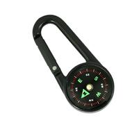Compass, Small Compass, Outdoor Clip- Single-Sided Compass, Carabiner Compass, Pocket Compass with Clear Scale for Exploration, Field Practice, Mountaineering, Hiking, Camping