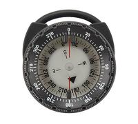 Compass subacqueo Bussola Luminosa Strumento di Navigazione Magnetica Luminosa 50 m Materiale ABS Impermeabile con Supporto per Morsetto per Tubo di respirazione per Immersioni in (Nero)