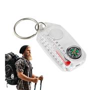 Compass tascabile, bussola tascabile per escursionismo - Piccolo calibro di temperatura della bussola | Calibro di temperatura portachiavi portatile per arrampicata zaino in spalla, strumento nave