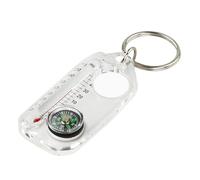 Compass Thermometer portachiavi Survival - Portable Guiding Tool Keyring, Pocket Size Outdoor Gear for Hiking Backpacking, Multi-Use Mini Equipment for Camping Adventure Travel Ask Cha
