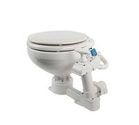 Compass WC manuale con lavello in porcellana e coperchio in plastica