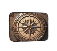 Compass Wind Road Map Custodia per laptop da 15 pollici, TSA Custodia protettiva per notebook antiurto Custodia protettiva per notebook resistente all'acqua Custodia per il trasporto del computer