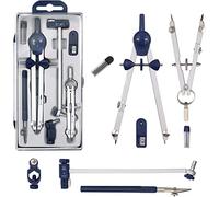 Compassi per tracciare,compasso trumenti per disegno della materiale scolastico bussola in acciaio inox per la geometria bussola per bambini disegno bussola set matematica divisori set di 5 pezzi