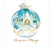 Compassion Christmas Card: Away In a Manger Nativity Bauble (pack of 10)