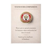 Compassion Sympathy Collection - Spilla in metallo, perfetta per abbigliamento da lavoro, accessori per abbigliamento e partecipazione a eventi, One Size, come descritto