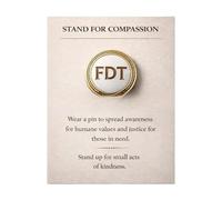 Compassion Sympathy Collection - Spilla in metallo, perfetta per abbigliamento da lavoro, accessori per abbigliamento e partecipazione a eventi, One Size, come descritto