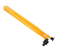 Compasso Geometrico Grande in Plastica Arancia per Scuola e Ufficio | Kit Geometria Scuola Media, Supporto per Gesso o Pennarello, Raggio Regolabile, Leggero, Ventosa
