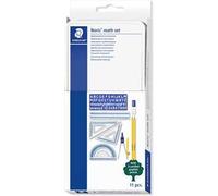STAEDTLER® 557 11 Geometria, set da 11 pezzi con tutti i prodotti essenziali, robusta custodia in metallo, 557 11