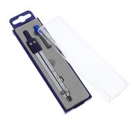 Compasso Professionale Regolabile Standard Industriale per Disegno | Punta Inclusa, Confezione Singola, Lega di Zinco Argento, per Lavorazione del Legno e Metallo