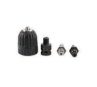 Compasty 0,8-10 Mm - Convertitore di mandrino per trapano, chiave precisa da 3/8 pollici, adattatore di cambio filettato 24 UNF con attacco a stelo esagonale SDS-Plus