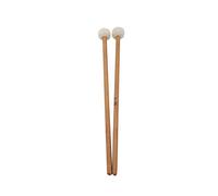 Compasty 1 Paio di bacchette in feltro per batteria con manico in legno per accessori per strumenti a percussione