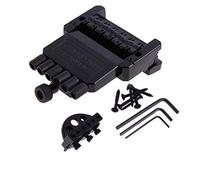 Compasty 1 Set 6 Stringhe Testa Ponte Chitarra Cordiera Nero per Chitarra Elettr