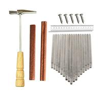 Compasty 17 Kalimba Kit fai da te Thum Pianoforte Parti di Ricambio con Chiavi Ponte Regolazione Kit Kalimba Accessori