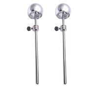 Compasty 2 pezzi grancassa pedale battitore in lega di alluminio testa percussione strumento parti accessorie,