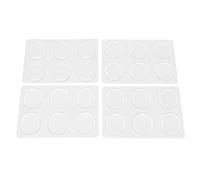 Compasty 24 pezzi smorzatori per tamburi, ammortizzatori in gel per tamburi, silenziatori per tamburi in morbido silicone non tossico per tamburi controllo del tono (trasparente)