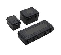 Compasty 3Pcs Plastica Rc Car Storage Box Decorazione Strumento per Trx4 Axial Scx10 90046 D90 1/10 Rc Crawler Accessori Nero