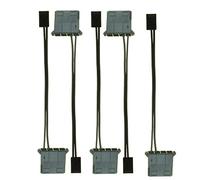 Compasty 5 cavi di alimentazione da IDE a 3 pin per ventola Molex D spina di alimentazione a connettore 3 pin computer PC convertitore di raffreddamento