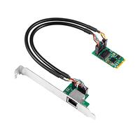 Compasty Adattatore di rete Gigabit 2.5G Base-T Chip I225 Chiave M.2 B/M 2500Mbps a Scheda Ethernet PCIe 2.5Gb Controller LAN RJ45
