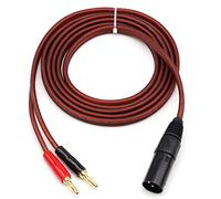 Compasty altoparlante XLR a Banana, audio XLR a 3 pin a doppia spina a banana, 4 mm placcato a XLR3 Pro HiFi