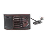 Compasty Chitarra Acustica -cablato Preamp 5 Bande EQ Tuner Piezo Pickup